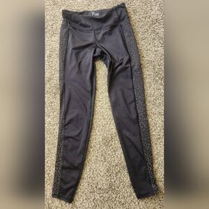 Old Navy Charcoal Leggings with Subtle Pattern